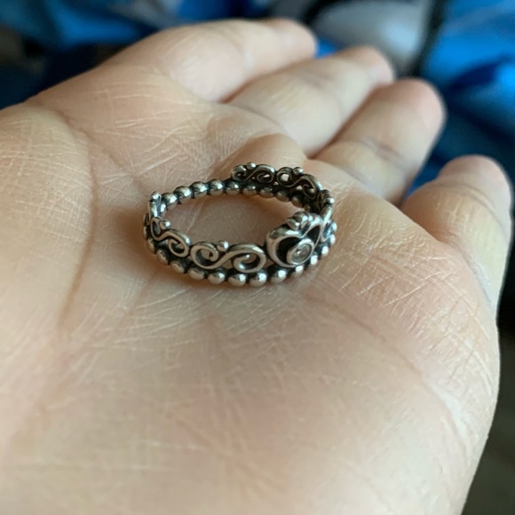 Retired Authentic Pandora The Princess Silver Ring Size US 6 Jewelry - Picture 7 of 13